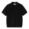 Carhartt WIP women W' S/S Norlina Polo Black - KYOTO - Carhartt WIP women