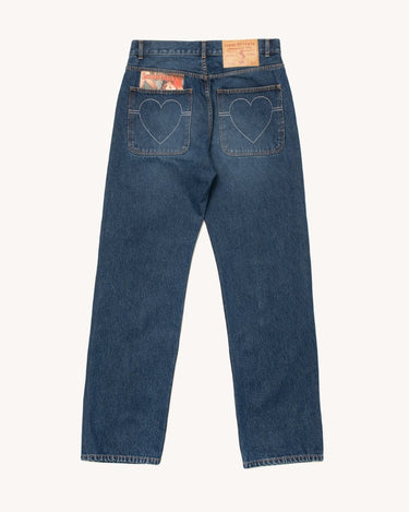 Carne Bollente Back Pocket Pleasures Washed Blue jeans - KYOTO - Carne Bollente