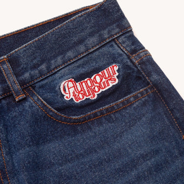 Carne Bollente Back Pocket Pleasures Washed Blue jeans - KYOTO - Carne Bollente