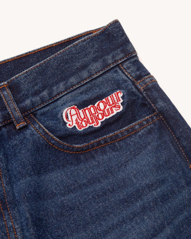 Carne Bollente Back Pocket Pleasures Washed Blue jeans - KYOTO - Carne Bollente