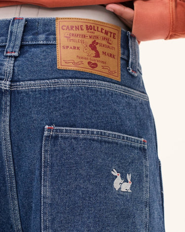 Carne Bollente Bunny Bonanza Washed Blue shorts - KYOTO - Carne Bollente