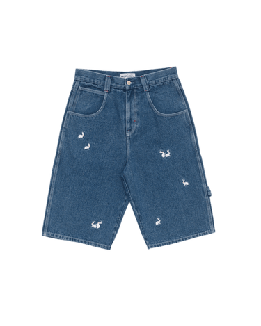 Carne Bollente Bunny Bonanza Washed Blue shorts - KYOTO - Carne Bollente