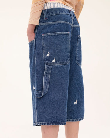 Carne Bollente Bunny Bonanza Washed Blue shorts - KYOTO - Carne Bollente