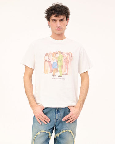 Carne Bollente Carne Meet Cute (How I Met Your Father iii) White tee - KYOTO - Carne Bollente