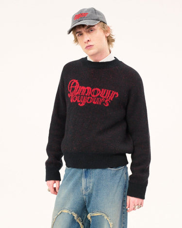 Carne Bollente Fuzzy Love Black knit - KYOTO - Carne Bollente