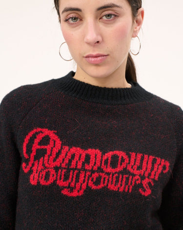 Carne Bollente Fuzzy Love Black knit - KYOTO - Carne Bollente