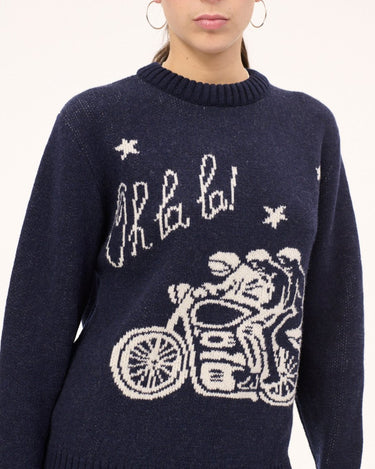 Carne Bollente Ménage à Trois, Oh La La Navy knit - KYOTO - Carne Bollente