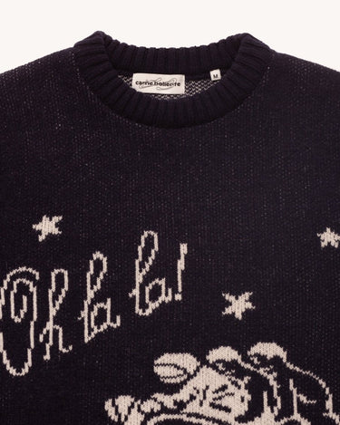 Carne Bollente Ménage à Trois, Oh La La Navy knit - KYOTO - Carne Bollente