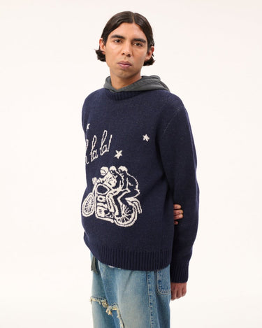 Carne Bollente Ménage à Trois, Oh La La Navy knit - KYOTO - Carne Bollente