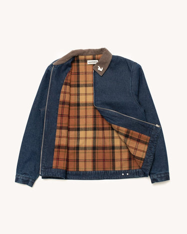 Carne Bollente Moto Rabbit (Alt. Stud Bunny) Washed Blue overshirts - KYOTO - Carne Bollente