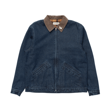 Carne Bollente Moto Rabbit (Alt. Stud Bunny) Washed Blue overshirts - KYOTO - Carne Bollente