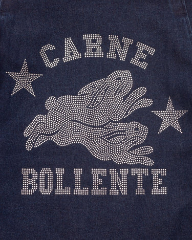 Carne Bollente Moto Rabbit (Alt. Stud Bunny) Washed Blue overshirts - KYOTO - Carne Bollente