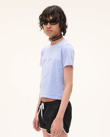 Carne Bollente Stitch of Love Baby Blue t-shirt - KYOTO - Carne Bollente