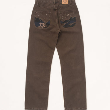 Carne Bollente Under The Moon Jeans Brown Denim - KYOTO - Carne Bollente