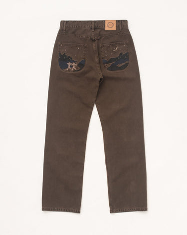 Carne Bollente Under The Moon Jeans Brown Denim - KYOTO - Carne Bollente