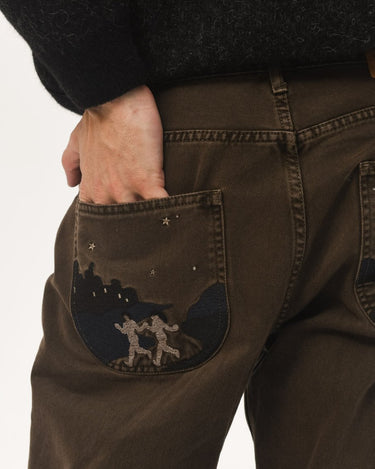 Carne Bollente Under The Moon Jeans Brown Denim - KYOTO - Carne Bollente