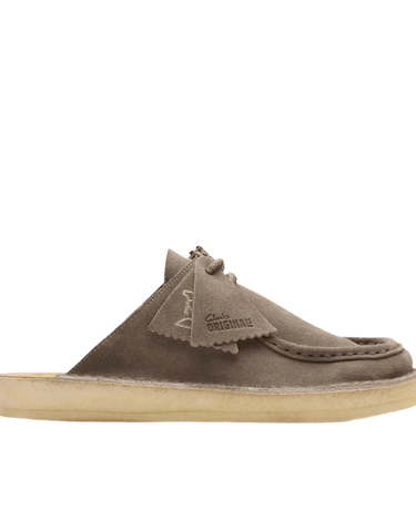 Clarks DSRTNomad Mule D Clogs Grey/Sage Suede - KYOTO - Clarks