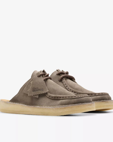 Clarks DSRTNomad Mule D Clogs Grey/Sage Suede - KYOTO - Clarks