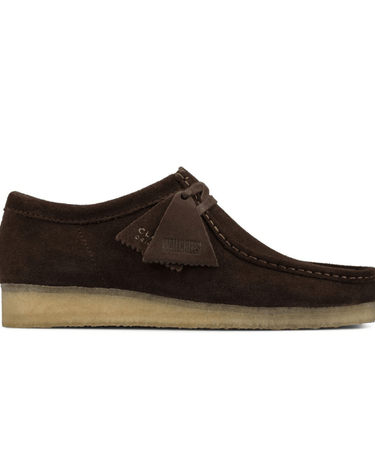 Clarks Wallabee Dark Brown Suede shoe - KYOTO - Clarks