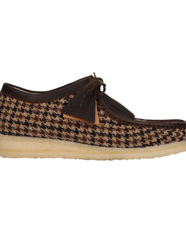 Clarks Wallabee G Brown Tweed Comb shoe - KYOTO - Clarks