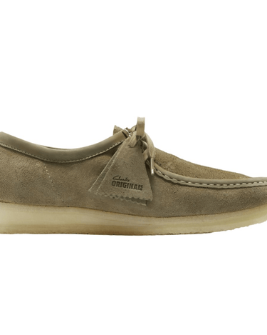 Clarks Wallabee Pale Khaki Suede shoe - KYOTO - Clarks