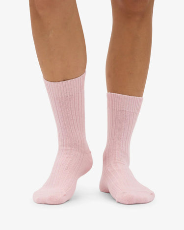 Colorful Merino wool Blend sock Faded pink - KYOTO - Colorful Standard