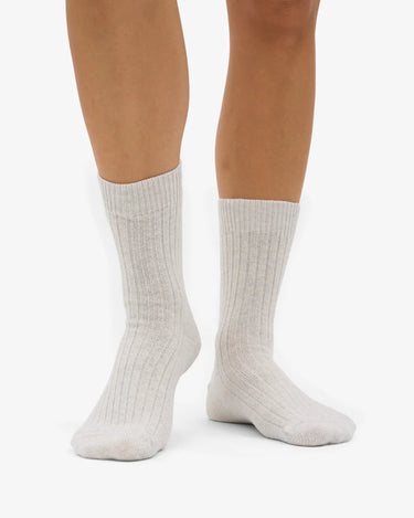 Colorful Standard Merino wool Blend sock Snow melange - KYOTO - Colorful Standard