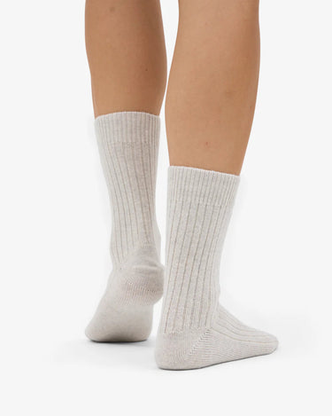 Colorful Standard Merino wool Blend sock Snow melange - KYOTO - Colorful Standard