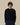 Drôle de Monsieur D Mirror Waffle Longsleeve T-shirt Navy - KYOTO - Drôle de Monsieur
