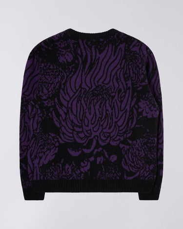 EDWIN ALLOVER Sweater BLACK - KYOTO - EDWIN