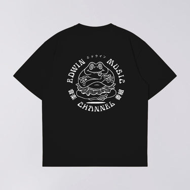 EDWIN EDWIN MUSIC CHANNEL T-shirt BLACK - KYOTO - EDWIN