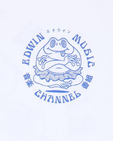 EDWIN EDWIN MUSIC CHANNEL T-shirt WHITE - KYOTO - EDWIN