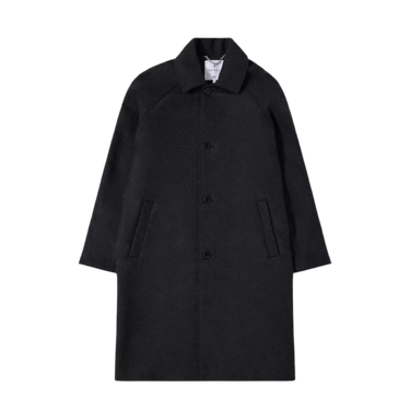 EDWIN MAC WOOL COAT - DARK GREY MARL - KYOTO - EDWIN