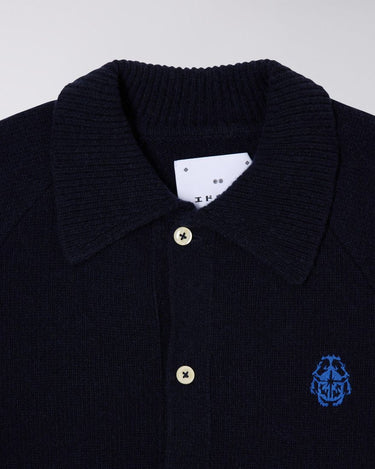 EDWIN MARS POLO CARDIGAN Sweater NAVY - KYOTO - EDWIN