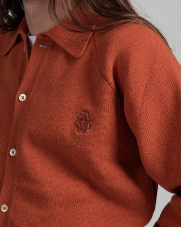 EDWIN MARS POLO CARDIGAN Sweater ORANGE - KYOTO - EDWIN