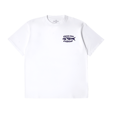 EDWIN MONSIEUR SAKANA T - SHIRT - WHITE - KYOTO - EDWIN