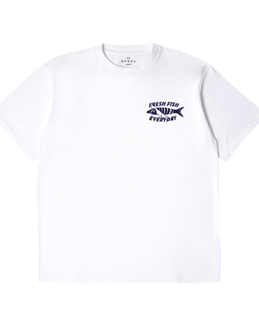 EDWIN MONSIEUR SAKANA T - SHIRT - WHITE - KYOTO - EDWIN