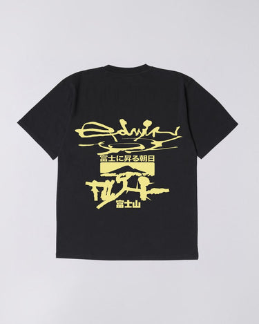 EDWIN MOUNT FUJI DUSK T - SHIRT - BLACK - KYOTO - EDWIN