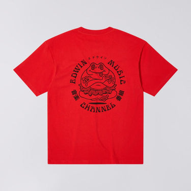EDWIN MUSIC CHANNEL T - SHIRT - FIERY RED - KYOTO - EDWIN