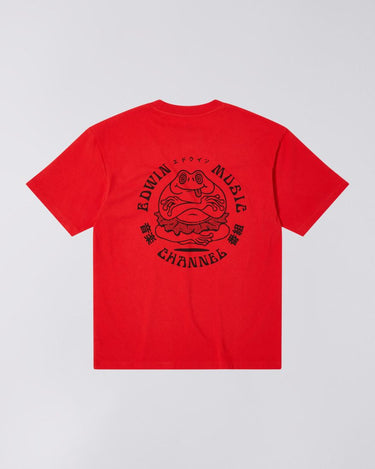EDWIN MUSIC CHANNEL T - SHIRT - FIERY RED - KYOTO - EDWIN