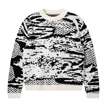 EDWIN PANKU SWEATER - WHITE/BLACK - KYOTO - EDWIN