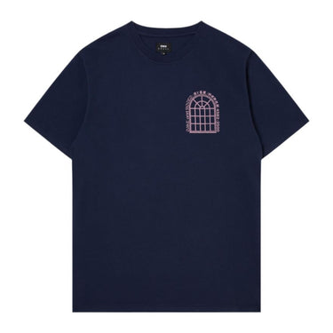 EDWIN SAKE AND ROSES T-shirt MARITIME BLUE - KYOTO - EDWIN