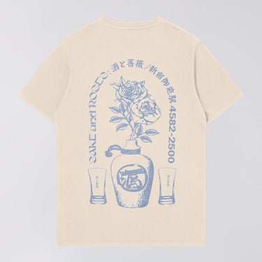 EDWIN SAKE AND ROSES T-shirt WHITECAP GRAY - KYOTO - EDWIN