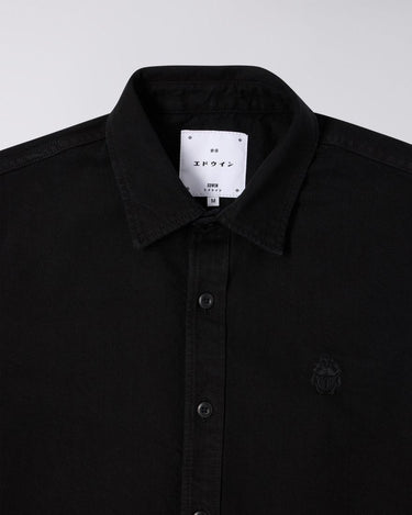 EDWIN Sebastian SHIRT LS - BLACK - KYOTO - EDWIN