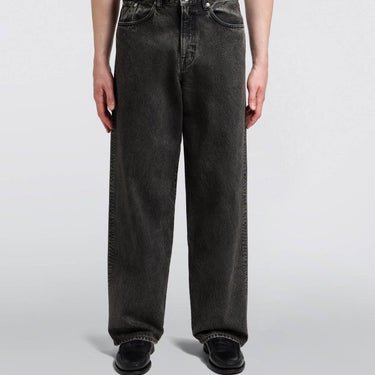 EDWIN WIDE Pant BLACK MID DARK USED - KYOTO - EDWIN