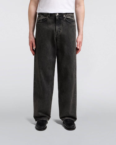 EDWIN WIDE Pant BLACK MID DARK USED - KYOTO - EDWIN