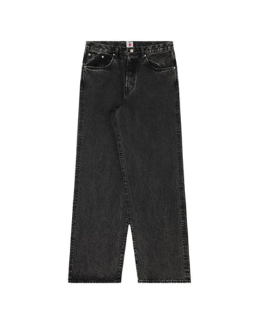 EDWIN WIDE Pant BLACK MID DARK USED - KYOTO - EDWIN