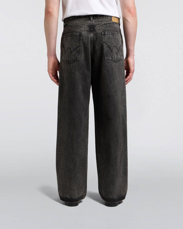 EDWIN WIDE Pant BLACK MID DARK USED - KYOTO - EDWIN