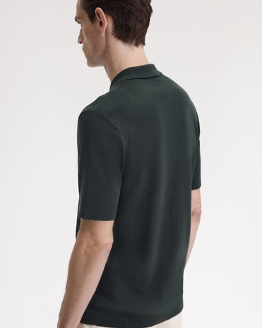 Fred Perry BUTTON THROUGH SS Polo NIGHT GREEN - KYOTO - Fred Perry