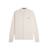 Fred Perry Button Trough Knitted Shirt PORRIDGE MARL - KYOTO - Fred Perry